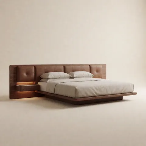 سرير ذكي مدمج مينيمال — بني جوزي