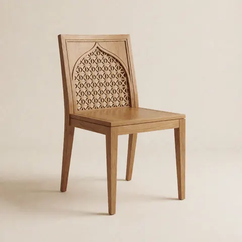 كرسي طعام مبطن عربي معاصر — بني جوزي