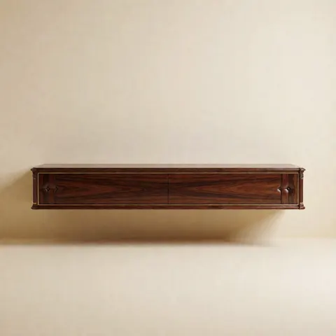 كونسول حائطي معلق كلاسيكي فاخر — بني جوزي